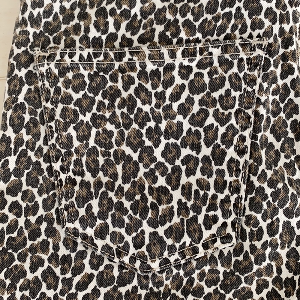 Current Elliott Super High Waist Stiletto Leopard - Picture 3 of 4